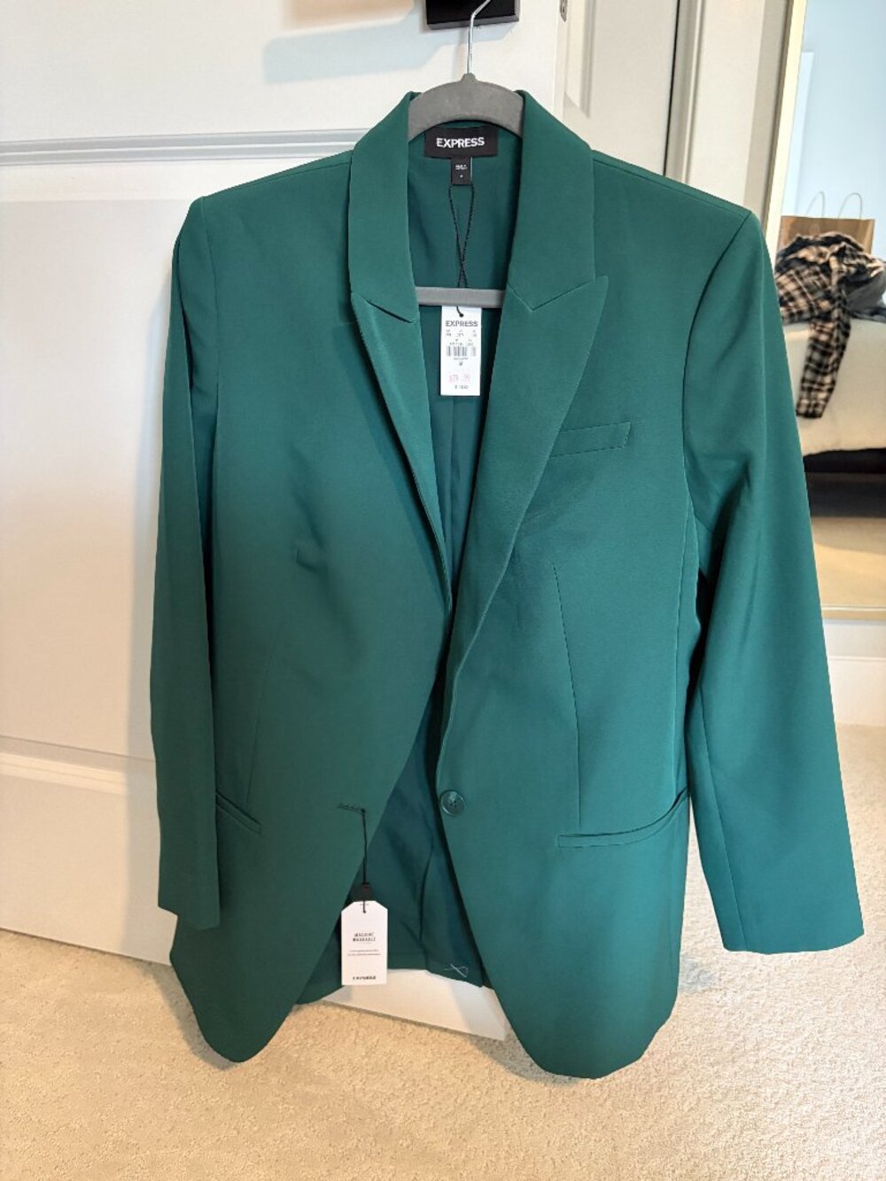 NWT Express Brand Green Blazer Size Medium